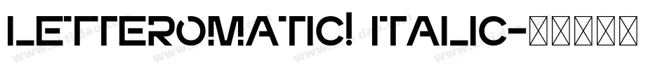 LetterOMatic! Italic字体转换